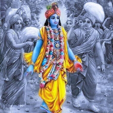 Krishna with gopikas